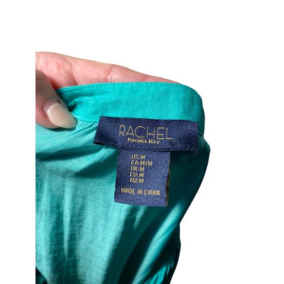 Rachel Roy Green Blouse Women's Size M - Picture 3 of 4
